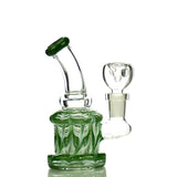 4.5” Fancy Mini Bong with Rod Color and 14mm Male Bowl