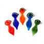 4.5" Frit Glass Hand Pipe Leaf Design