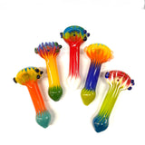 4.5" Colorful Reversal Art Hand Pipe Spoon