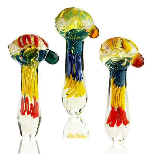 4" Rasta Twisting Art Hand Pipe Spoon