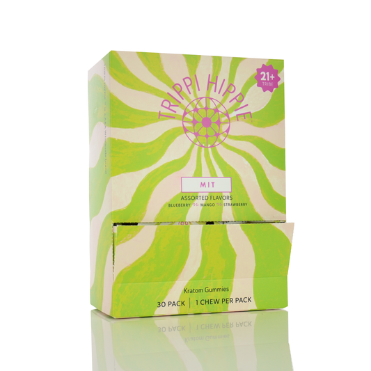 TRIPPI HIPPIE MIT CHEWS - 30 CHEWS PER DISPLAY - 100MG PER CHEW