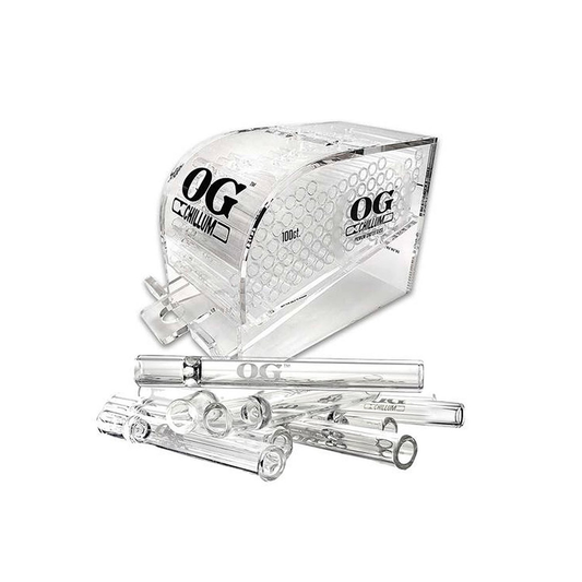 4" OG Chillum One Hitter Display of 100 pcs