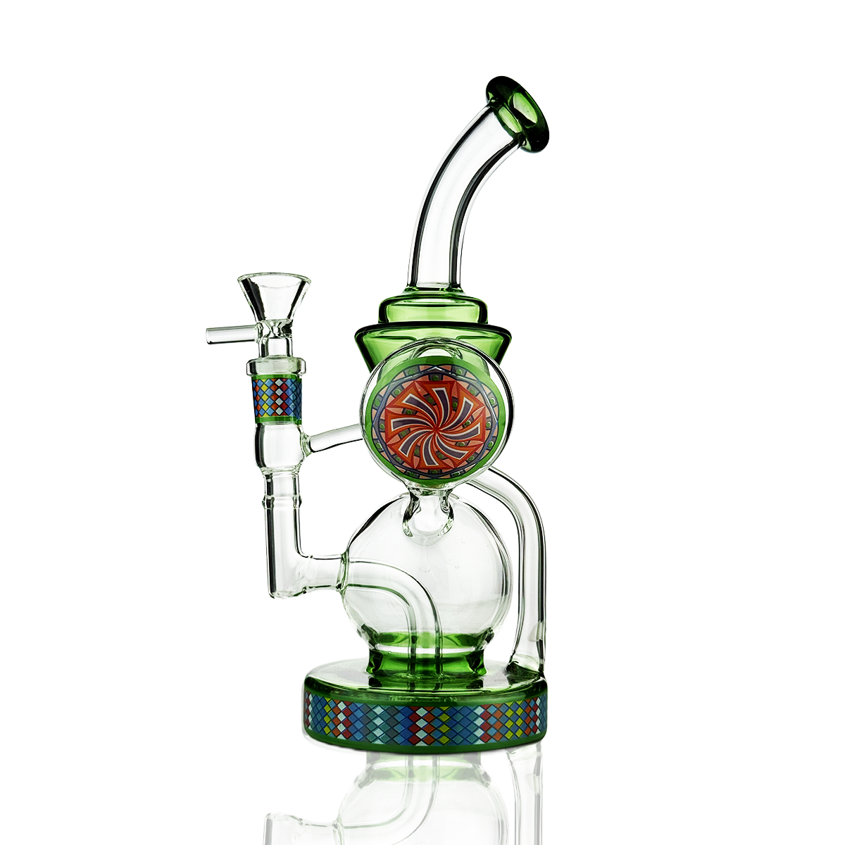 10" Recycler Water Pipe Bong Rig with 14mm Male Bowl