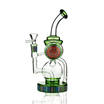 10" Recycler Water Pipe Bong Rig with 14mm Male Bowl
