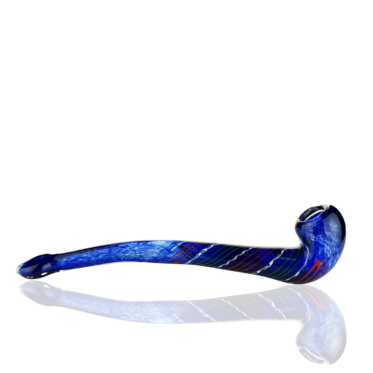 10" Color Frit Sherlock Pipe with Spiral Design – Wholesale Glass Hand Pipes