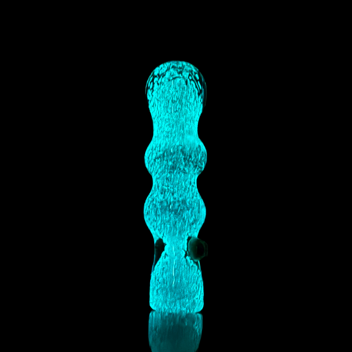 4" Chillum Glow in The Dark Glass