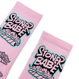 STONER BABE Socks Fits All, 70% Cotton, 25% Spandex, 5% Elastic