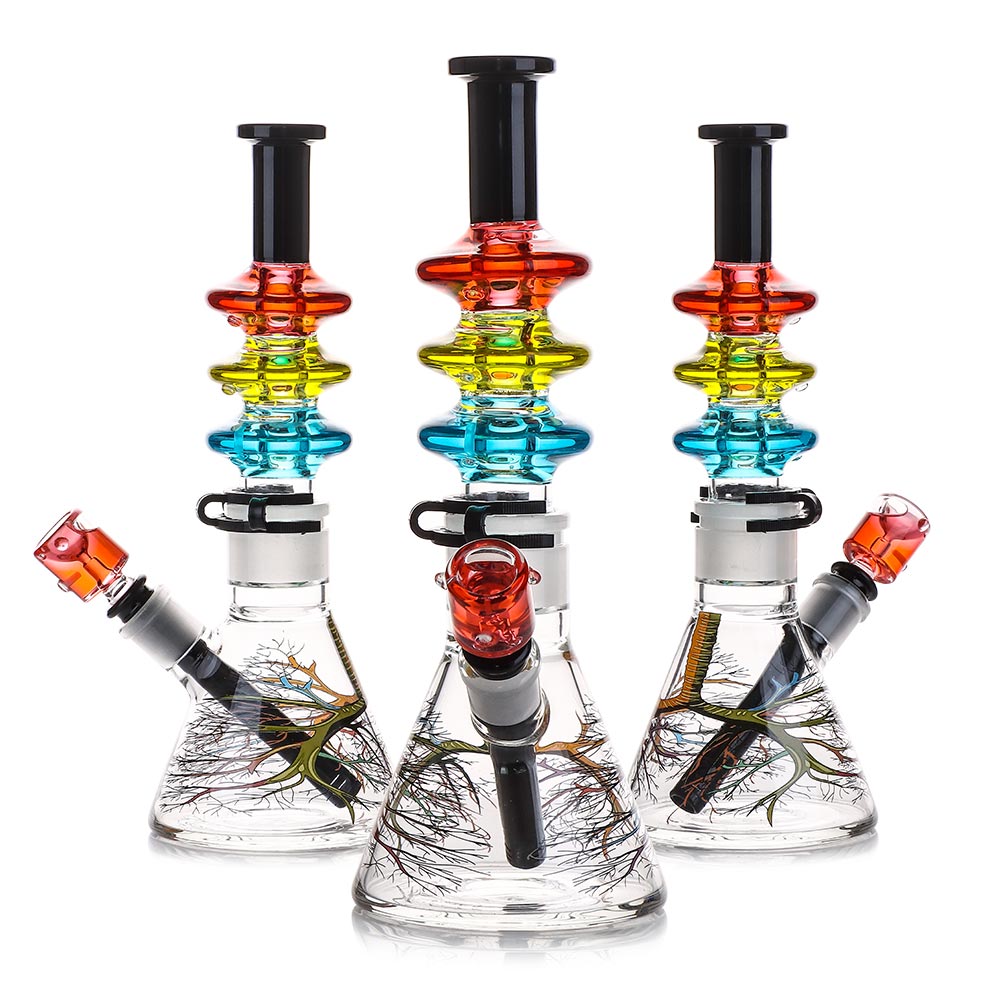 12" Glycerin Water Pipe Beaker - 14MM bowl Glycerin oil