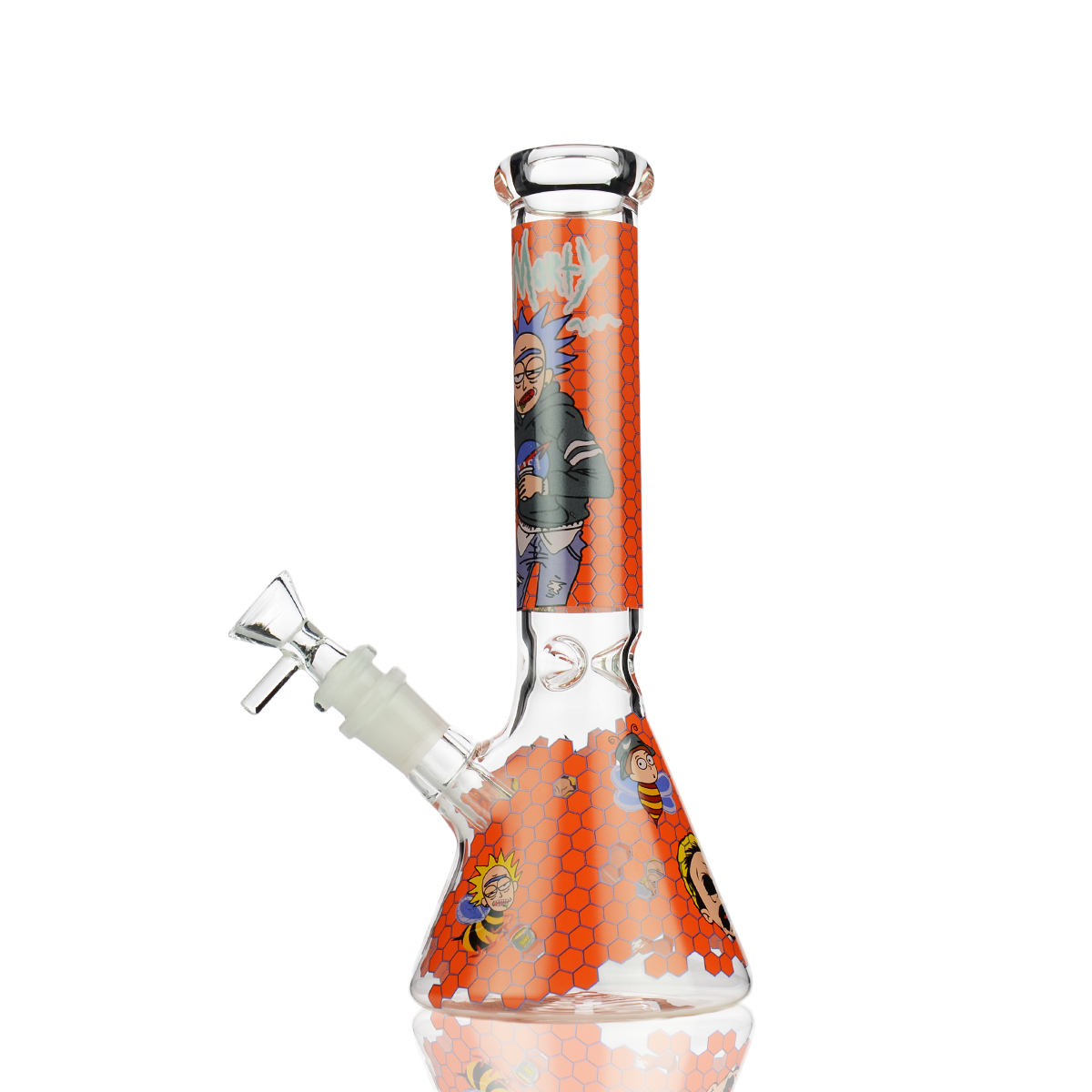 10" R&M Decal Beaker with 14mm Male Bowl
