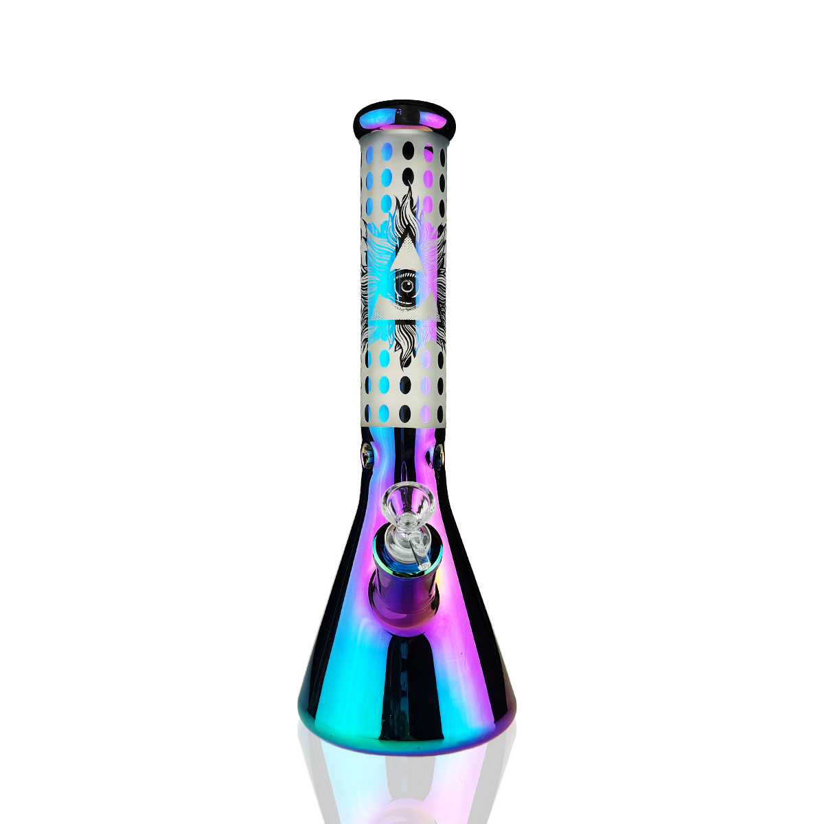 14" Electroplated Beaker with 14mm Male Bowl