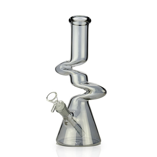 12" Zong Beaker Water Pipe Electro Pllated with 14mm Male Bowl