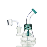 5.5" Dab Rig Water Pipe with Kisses Shower and 14mm Male Quartz Banger