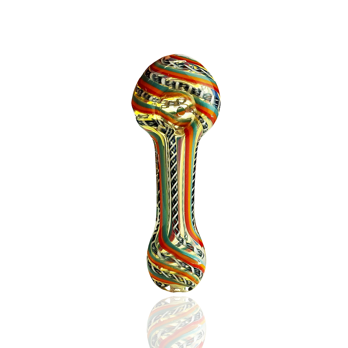 4.5" Rasta Twisting Hand Pipe Spoon