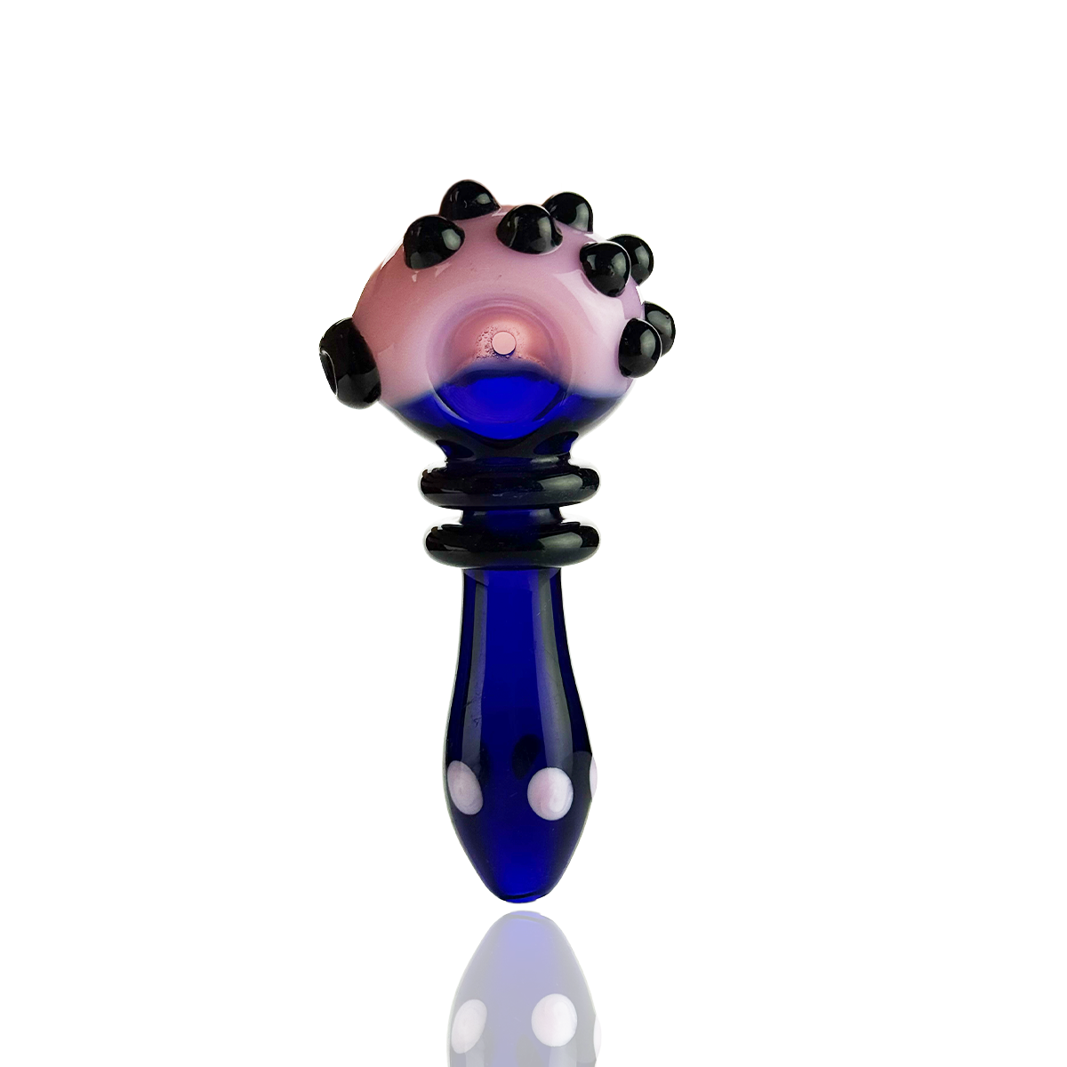 4.5" Double Ring Slime Head Hand Pipe Spoon