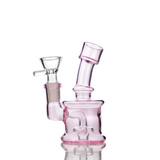 4" Mini Water Pipe Bong with Color Tube Glass and 14mm Male Bowl