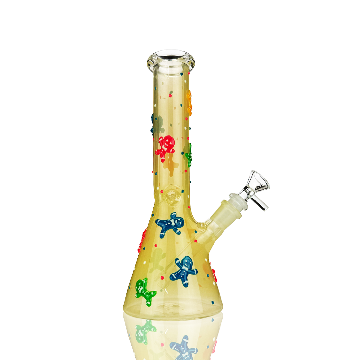 10" Christmas Beaker 3D Glow In The Dark