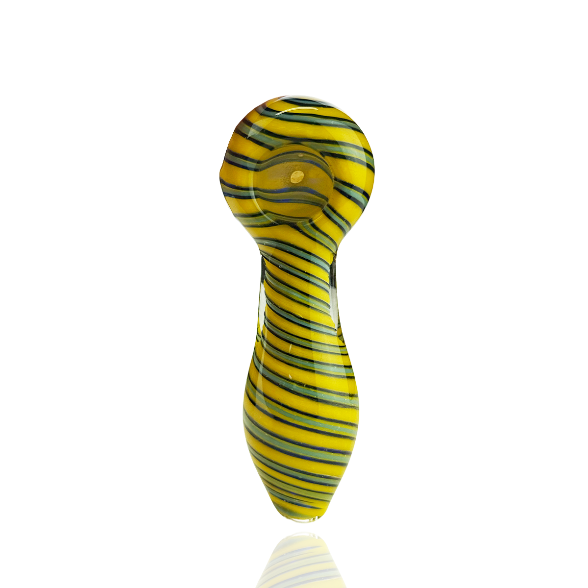 4.5" Hand Pipe Spoon Spiral Designs
