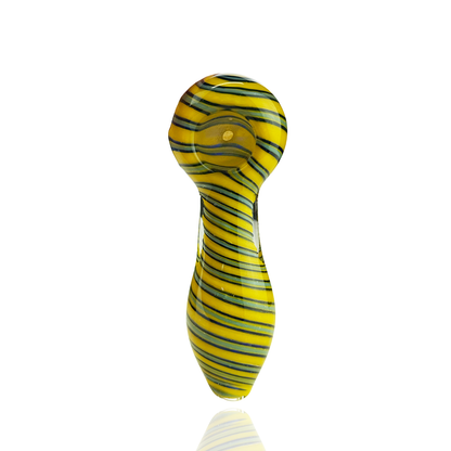 4.5" Hand Pipe Spoon Spiral Designs