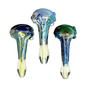 4.5" Silver Fume Glass Hand Pipe Spoon