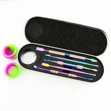 Rainbow color Metal Dab Tool Kit