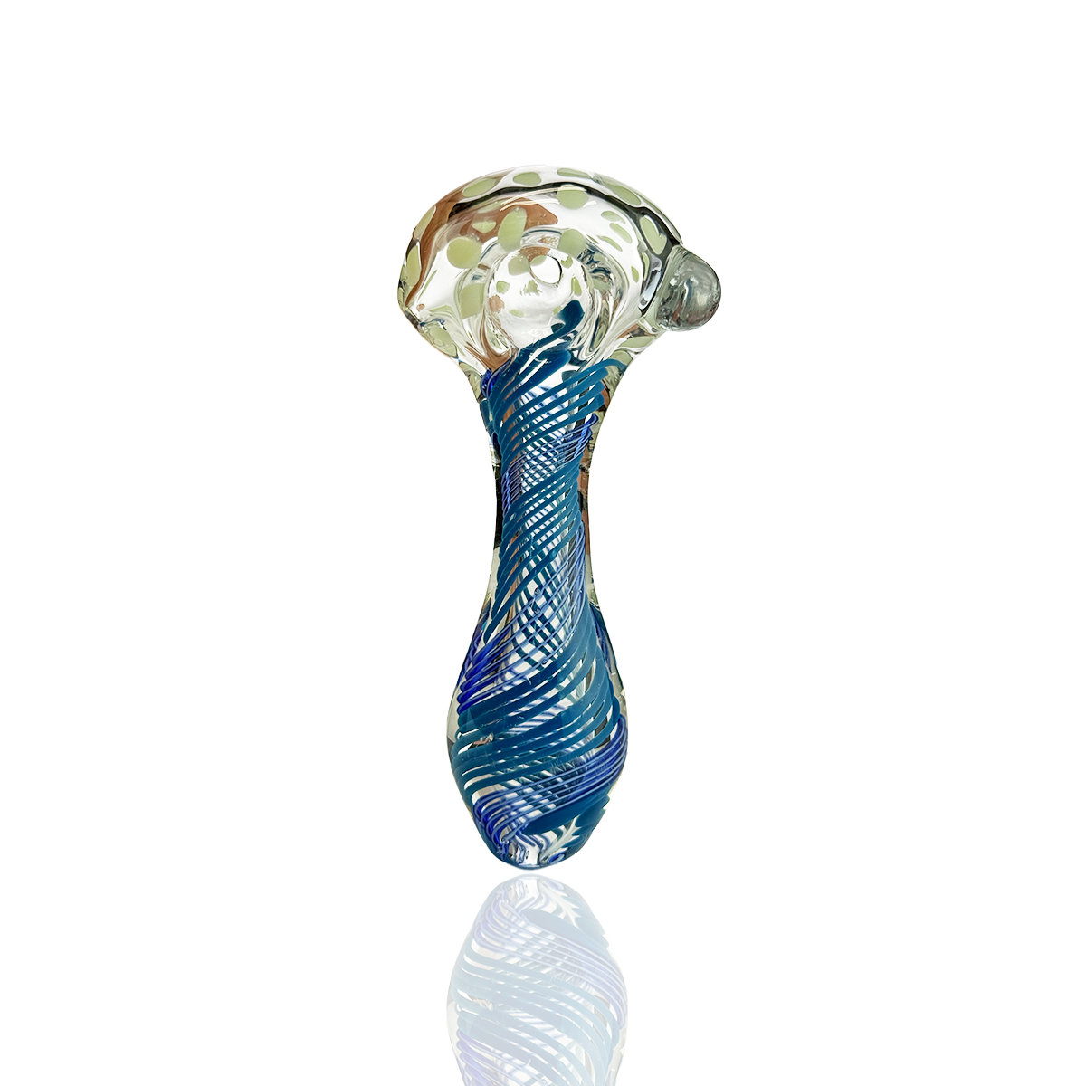 4.5" Double Glass Hand Pipe Soon with Spiral Art