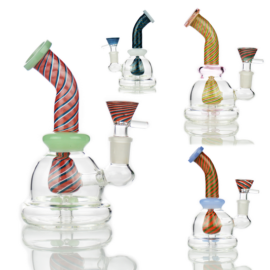 6" Reversal Water Pipe with Reversal Shower and 14mm Male Bowl