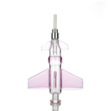 8" Fighter Jet Nectar Collector with Screw On Ceramic Tip