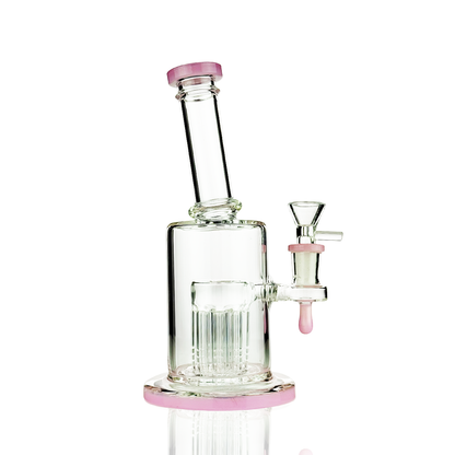 8" Water Pipe Rig | Tree Chamber | 14mm Male Bowl