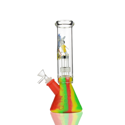 10" R&M Silicone Base Beaker with 14mm Male Bowl