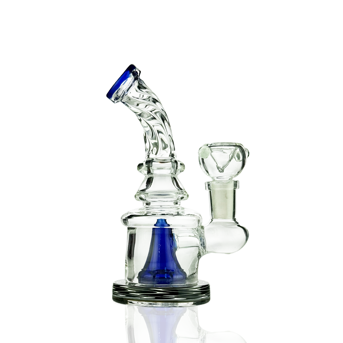 6" Water Pipe Rig | Twisted Neck | 14mm Male Bowl