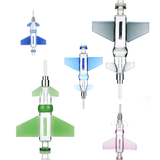 8" Fighter Jet Nectar Collector with Screw On Ceramic Tip