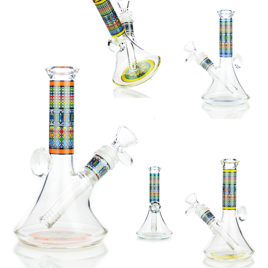 8" Diamond Beaker with 14mm Male Bowl