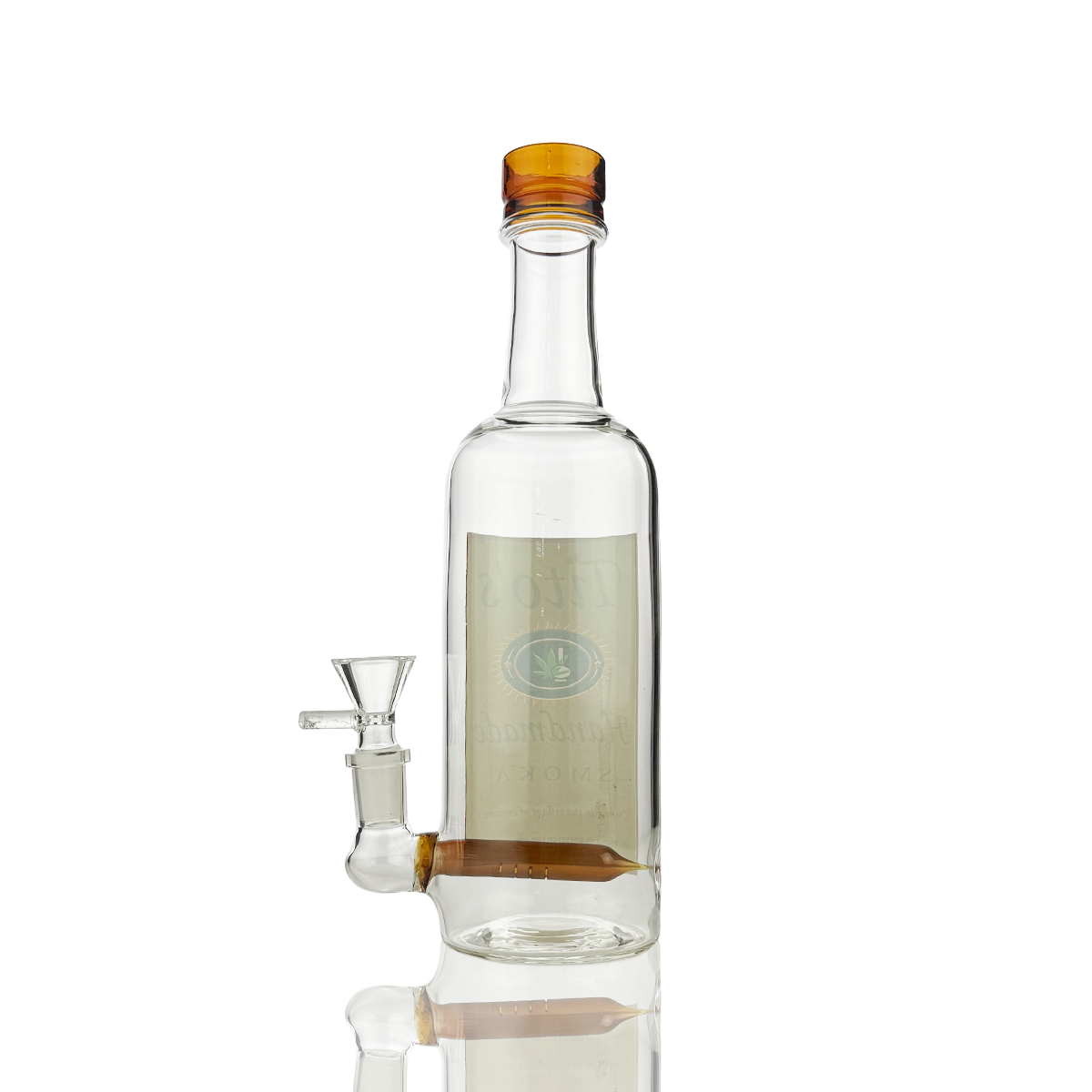 10" Liquor Bottle Bong with 14mm Bowl