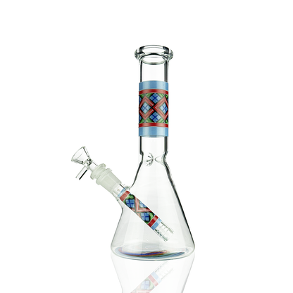 10" Glow in The Dark Beaker with 14mm Male Bowl