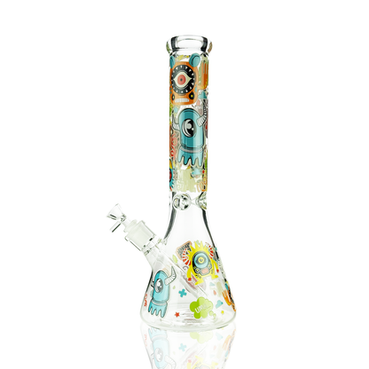 14" Big Thing Beaker 7mm Glass with 14mm Male Bowl