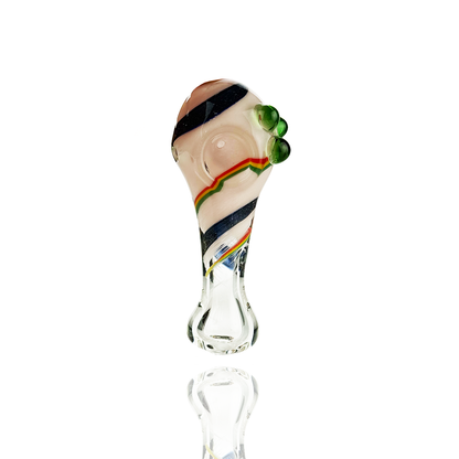 4.5" Slime Frit Dicro Hand Pipe Spoon