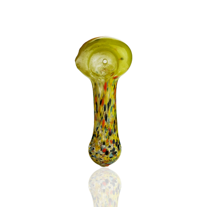 3.5" Hand Pipe Spoon Candy Cane Frit
