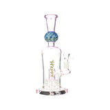 10" HAPPY FUMES GLASS Water Pipe with Honeycomb Sphere Neck and Matrix Shower and 14mm Male Bowl