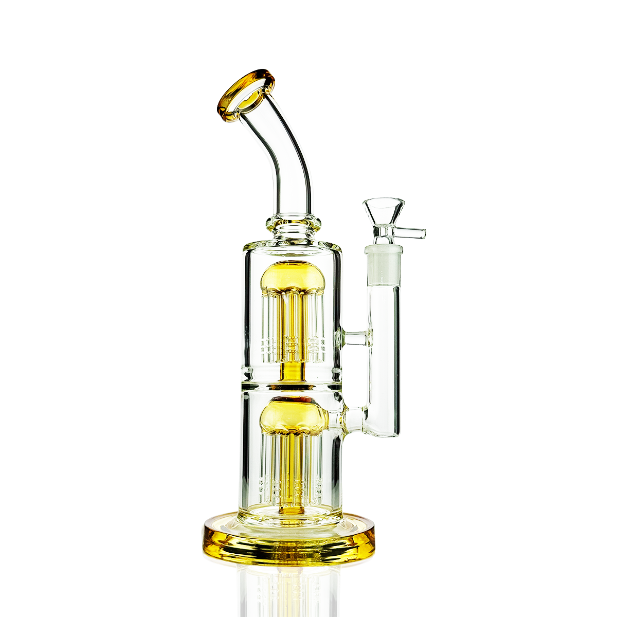 11" Double Tree Percolator with 18mm Male Bowl