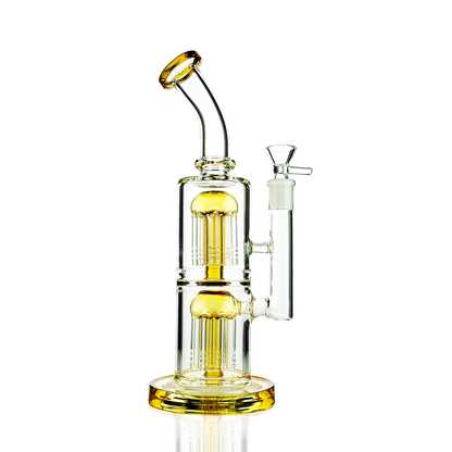 11" Double Tree Percolator with 18mm Male Bowl
