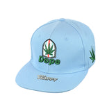 DOPE LEAF Embroidered Snapback Hat 100% Cotton