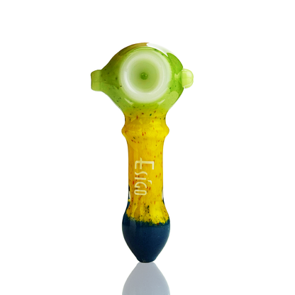4.5" Esigo Tricolor Frit Glass Hand Pipe Spoon