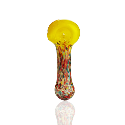 3.5" Hand Pipe Spoon Candy Cane Frit