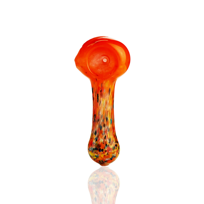 3.5" Hand Pipe Spoon Candy Cane Frit