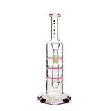 10" Tripple Honeycomb Water Pipe Happy Fumes Brand Glass