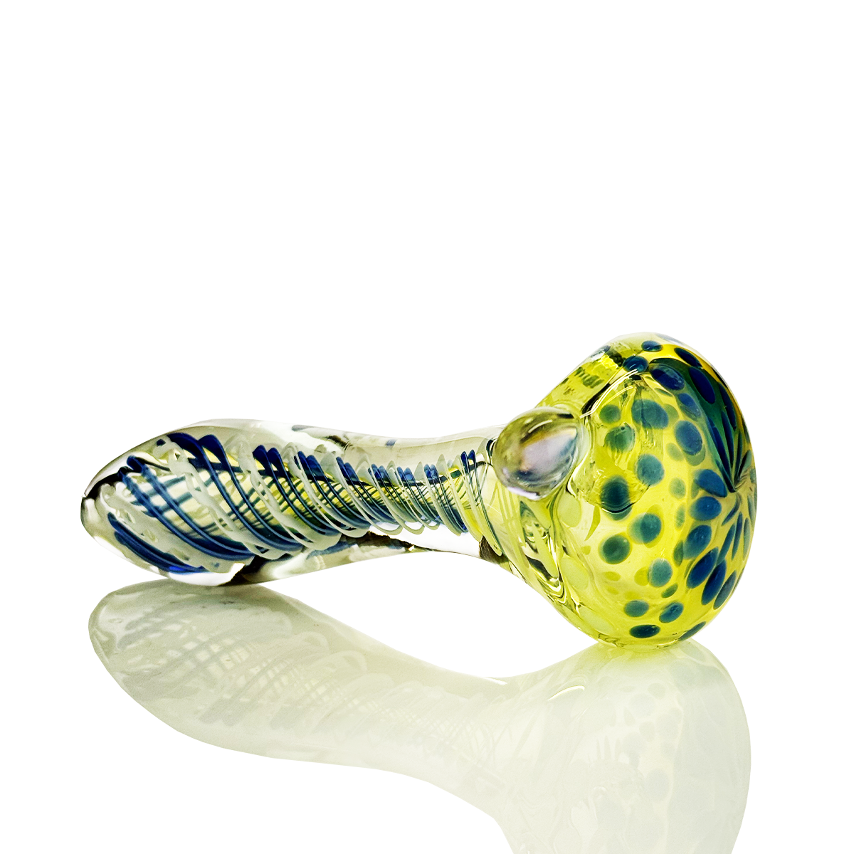 4.5" Double Glass Hand Pipe Soon with Spiral Art