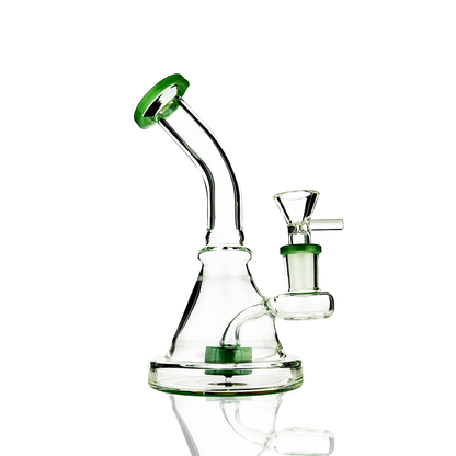 6" Conical Water Pipe Bong with 14mm Male Bowl with Sticker