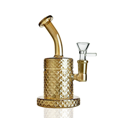 6" Water Pipe Bong Electroplated