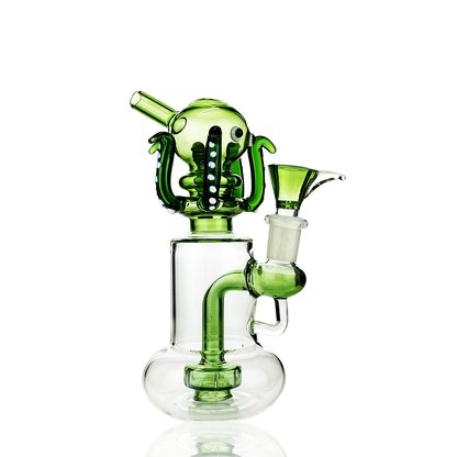 8" Octopus Water Pipe Rig with Shower and 14mm Male Bowl