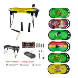 Metal Foldable Stand Rolling Tray Console, Tinplate Rolling Tray Cone Loader Set